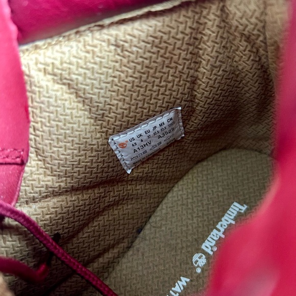 Timberland 6" Premium 50th Anniversary Waterproof Boots Red Sz 4.5🔥🔥🔥 - Picture 4 of 6